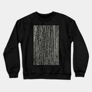 Black Fabric Texture Crewneck Sweatshirt